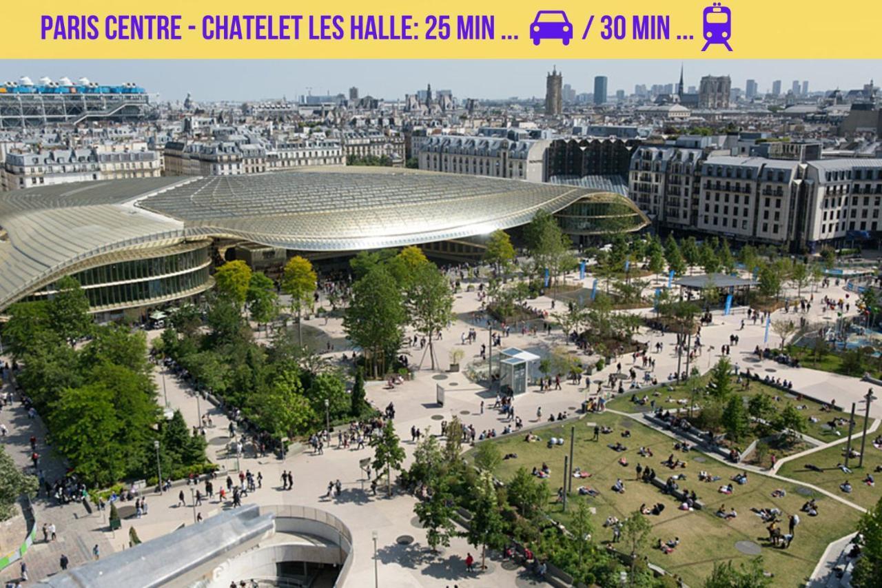 Qhome 1 - Studio Entre Paris Et Disney Villiers-sur-Marne Exteriér fotografie
